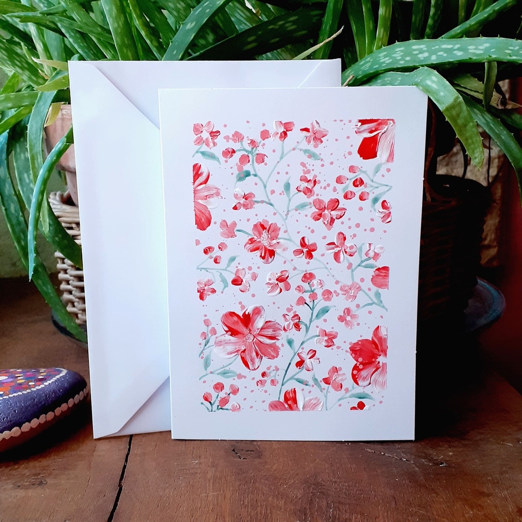 Carte (+enveloppe blanche) - Romance