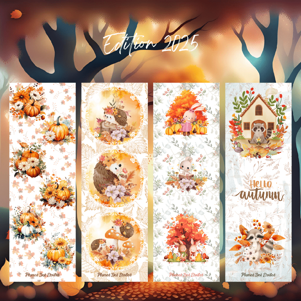 LOT - 2 marque-pages Automne 2025
