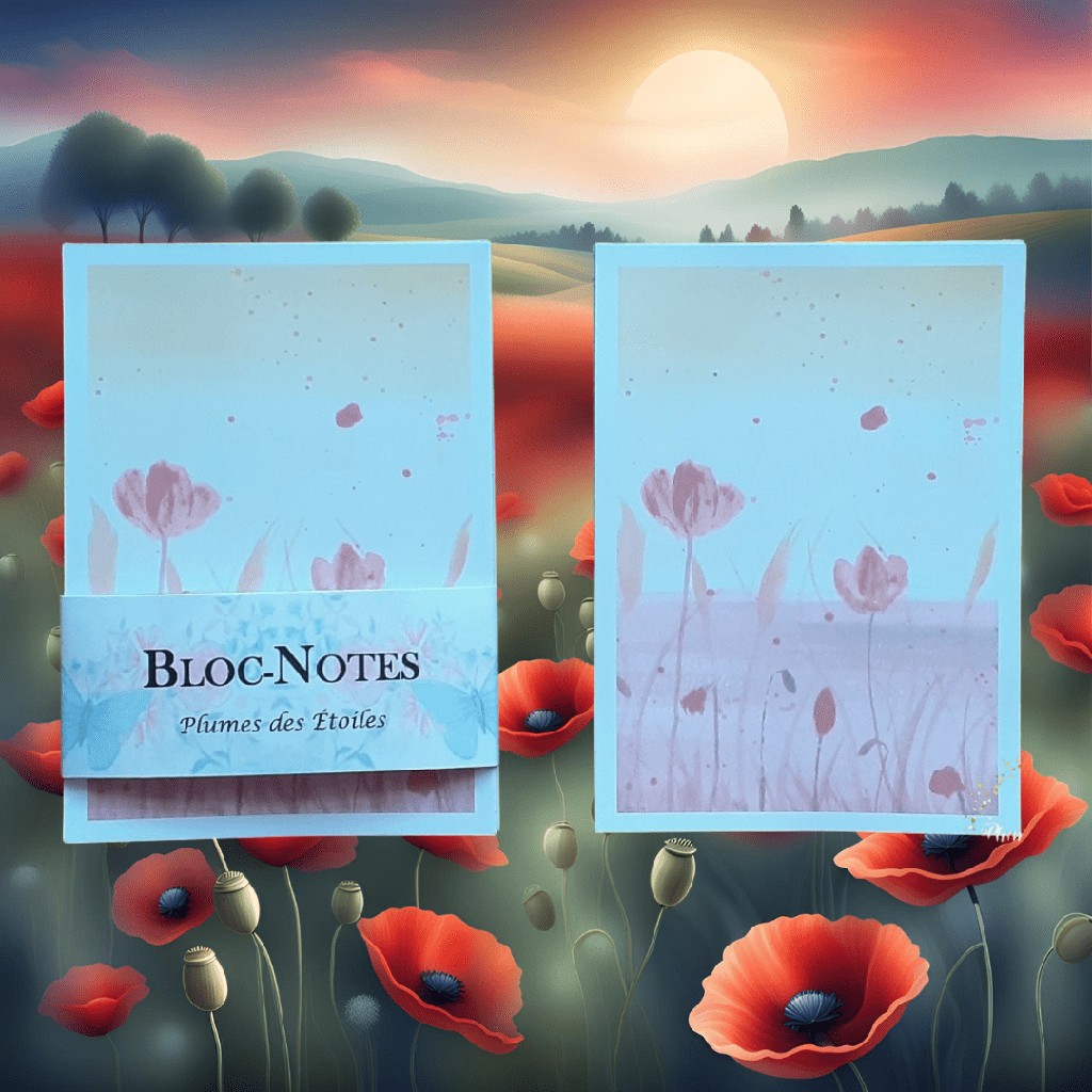 Bloc-Notes A6 - Coquelicots