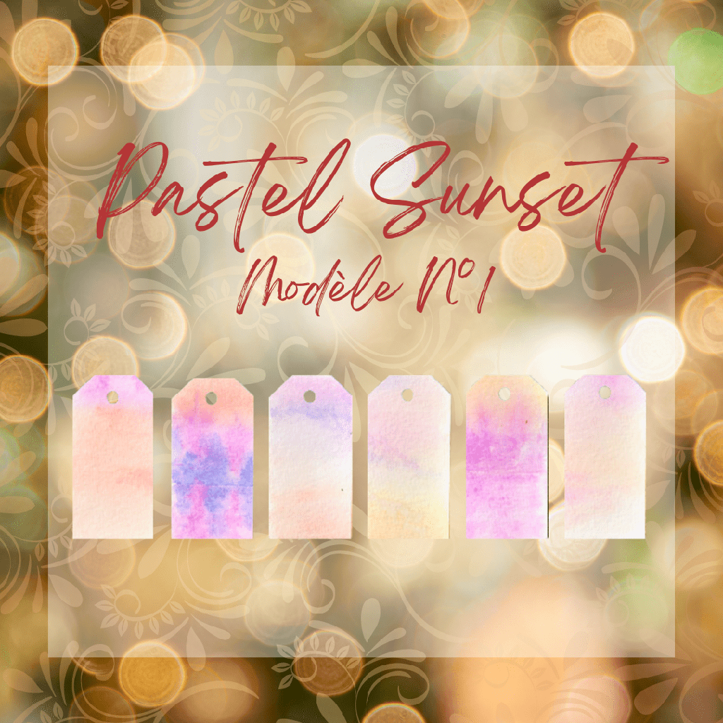 Etiquettes Cadeaux - Pastel Sunset