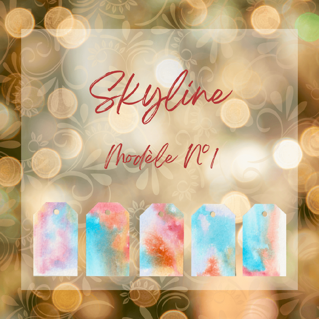 Etiquettes Cadeaux - Skyline
