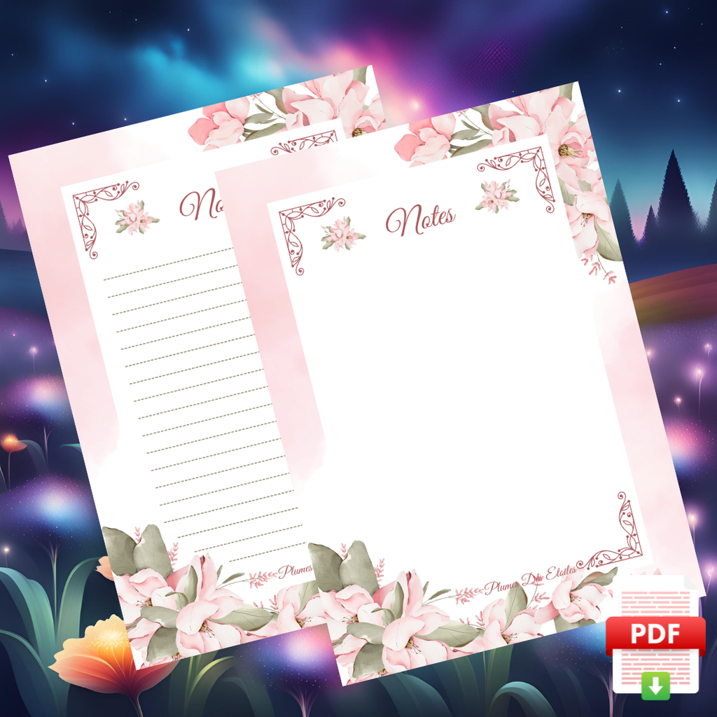 ​📥 Bloc-Notes A6 - Une note de romance