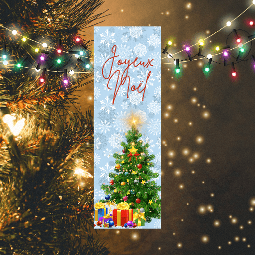 [XMAS24BM005] Marque-Pages - Cadeaux au pied du sapin