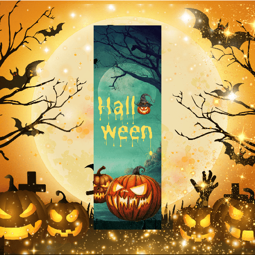 [HWEEN24BM004] Marque-Pages - Jack O' Lantern