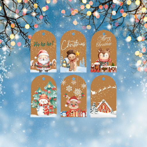 [XMAS24GIFTETIQ004] Etiquettes Cadeaux - Noël 1