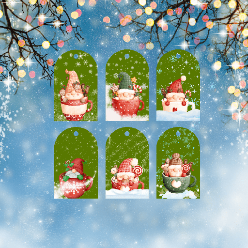 [XMAS24GIFTETIQ005] Etiquettes Cadeaux - Noël 2