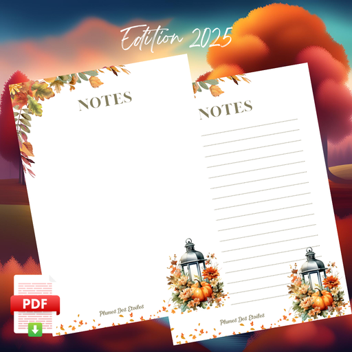[AUTUMN24BN001T] ​📥 Bloc-Notes A6 - Lanterne