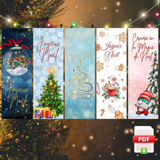 [XMAS24BMT] 📥 Marque-Pages - Lot Noel 2024