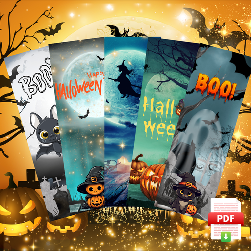 [HWEEN24BMT] 📥 Marque-Pages - Lot Halloween 2024