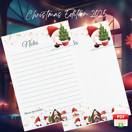 [XMAS24BN004T] ​📥 Bloc-Notes A6 - Lutins