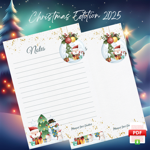 [XMAS24BN005T] ​📥 Bloc-Notes A6 - Père Noël