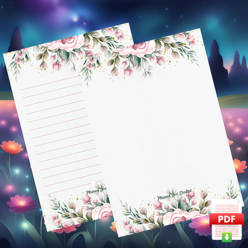 [FLOW24BN005T] ​📥 Bloc-Notes A6 - Bouquet de fleurs