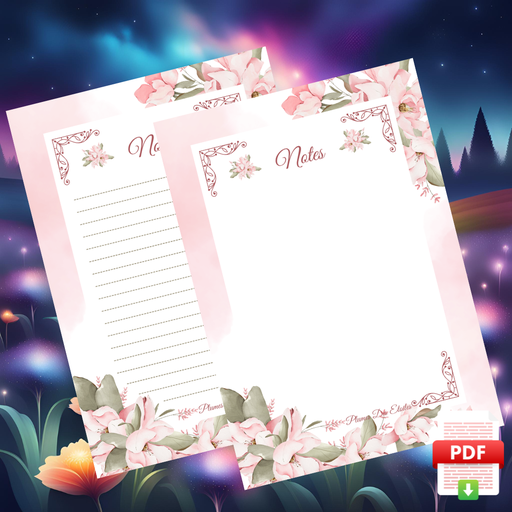 [FLOW24BN007T] ​📥 Bloc-Notes A6 - Une note de romance