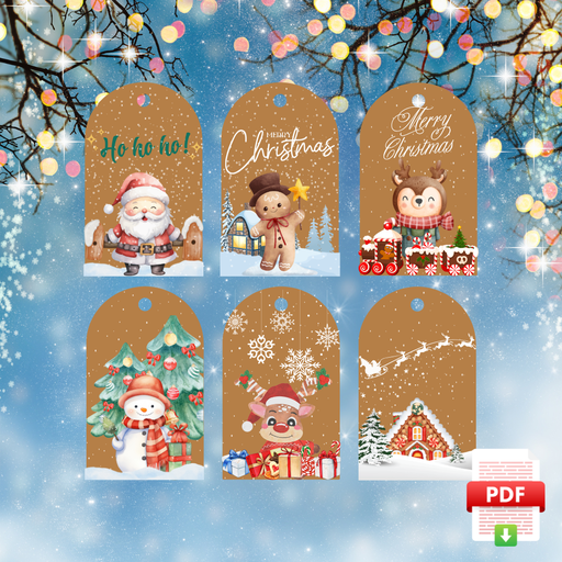 [XMAS24GIFTETIQ004T] 📥Etiquettes Cadeaux - Noël 1
