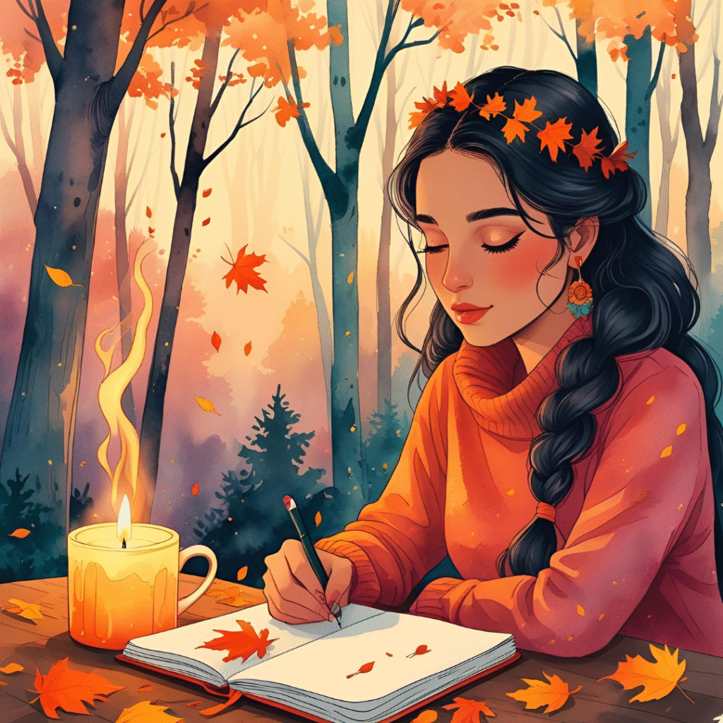 Plonge dans la douce atmosphère de l’automne, saison parfaite pour ralentir, réfléchir et nourrir ta créativité intérieure. Laisse-toi inspirer par ce moment.