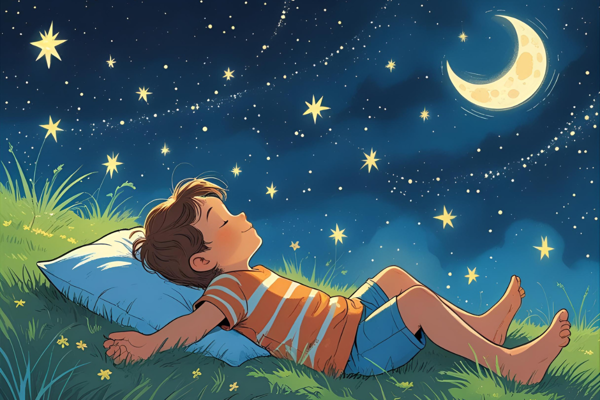 L’enfant et l’étoile endormie partent ensemble dans une aventure magique. Ce conte poétique apprend aux enfants l’importance de la patience, de l’amitié et de croire en la magie.