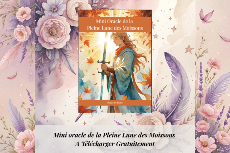 Mini Oracle d’affirmations Pleine Lune des Moissons – livret et cartes à imprimer