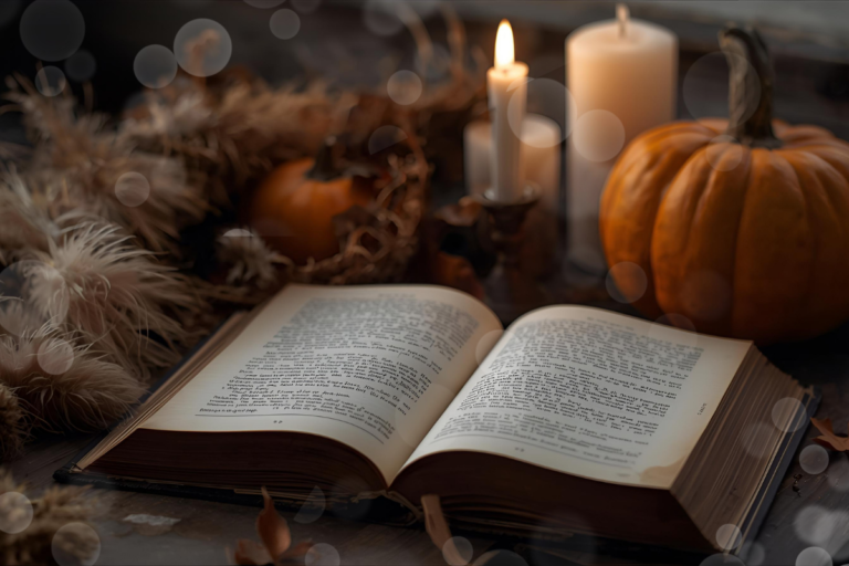 Célèbre Halloween autrement : 5 rituels poétiques et créatifs pour une soirée cosy, magique et inspirante sous la lumière des bougies. 🌙