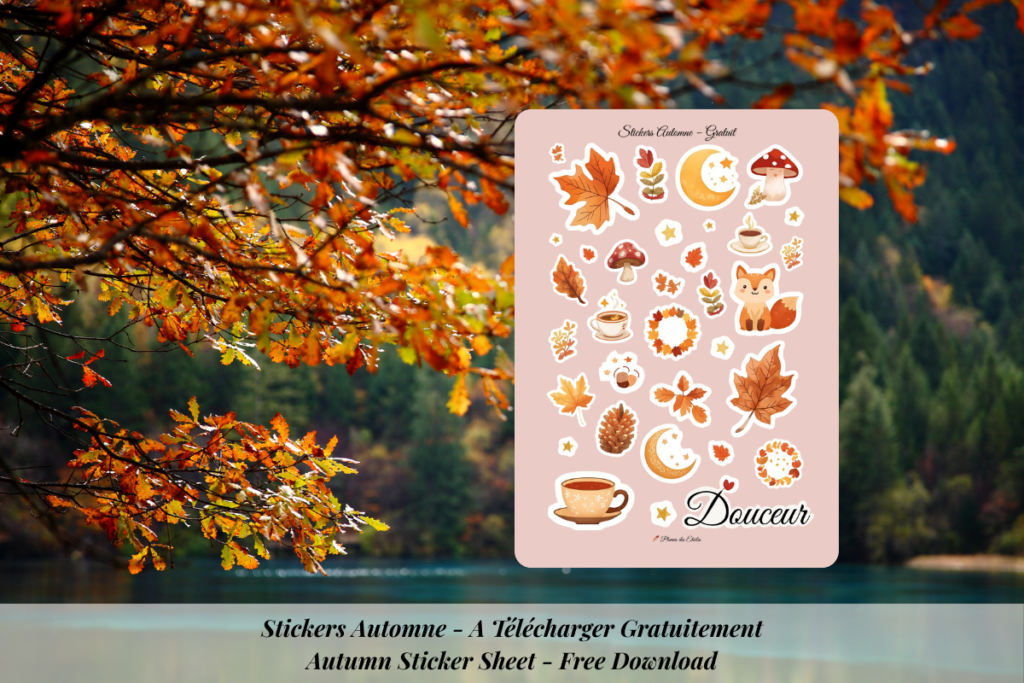 đ Planche de Stickers Automne â Magie et Douceur pour Carnets & Journaux