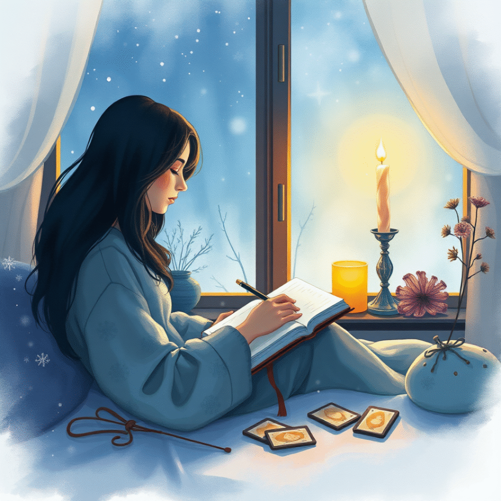 Rituels simples et doux pour préparer l’esprit à la fin de l’année : ralentir, libérer, célébrer et accueillir la clarté hivernale.