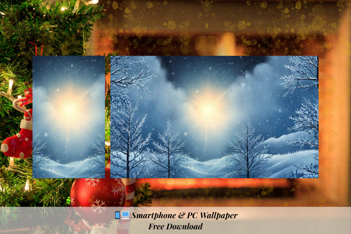 Un fond d’écran “Lumière d’Hiver” pour apaiser ton mois de décembre. Douceur, clarté et magie hivernale à télécharger gratuitement.