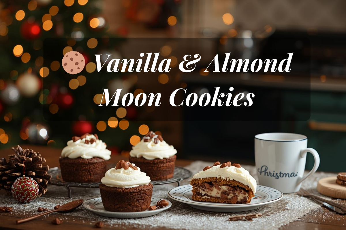 Des biscuits moelleux et parfumés à la vanille et aux amandes, parfaits pour un goûter hivernal sous la lumiÚre de la lune.