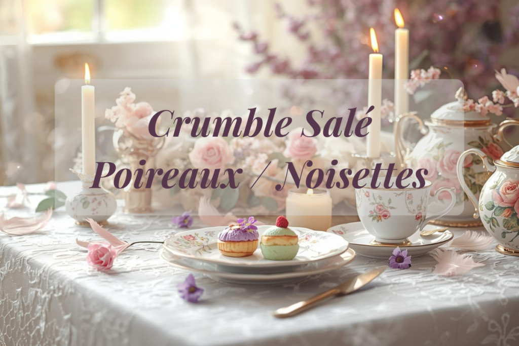 Un crumble salé fondant et croustillant à base de poireaux et de noisettes, parfait pour un repas végétarien chaleureux et gourmand.